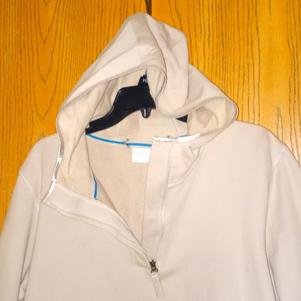 TaN "LIZ CLAIRBORNE" LIZ & CO. zip, pullover hoodie SIZE: L @**See Pics** - Picture 3 of 7